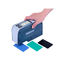Draagbaar Plastic de Lijstverschil 700g van de Testend Materiaal Foto-elektrisch Colorimeter E&lt;0.2