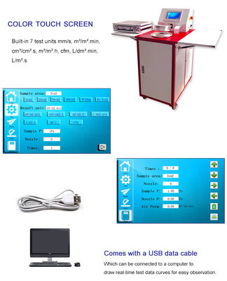 Liyi Laboratorium Textiel Digitale Stof Luchtpermeabiliteitstester